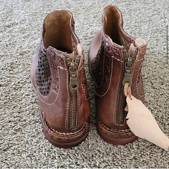 NIB - BED STU “BAYLENE” Teak Driftwood Leather Boots SIZE 7 - NEVER WORN - Picture 5 of 13
